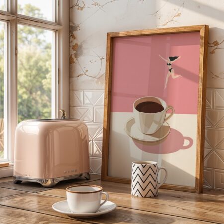 Πόστερ COFFEE DIVER PINK - Πορτραιτα - Φιγουρες