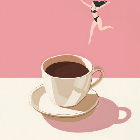 Πόστερ COFFEE DIVER PINK - Πορτραιτα - Φιγουρες Sticky 3