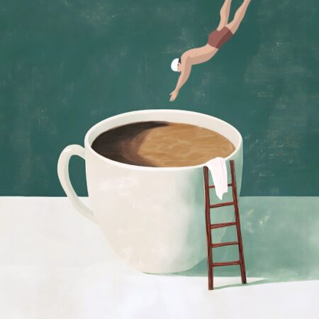 Πόστερ COFFEE DIVER - Πορτραιτα - Φιγουρες Sticky 3