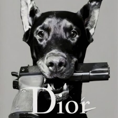 Πόστερ DIOR DOG - Ζωα Sticky 3