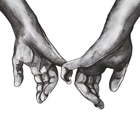 Πόστερ HOLDING HANDS 2 - Abstract - Αφηρημένα Sticky 3
