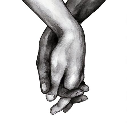 Πόστερ HOLDING HANDS - Abstract - Αφηρημένα Sticky 3
