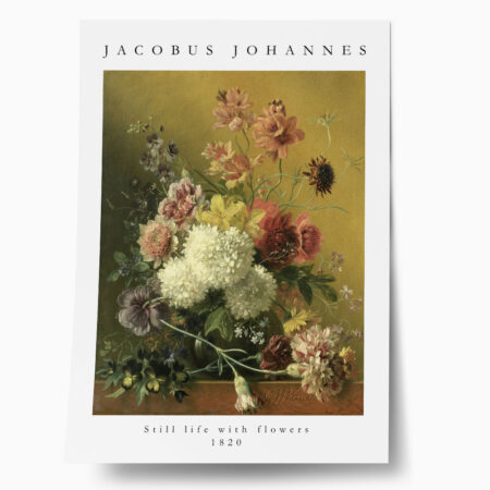 Πόστερ JACOBUS JOHANNES - STILL LIFE WITH FLOWERS - Διασημοι Ζωγραφοι Sticky 1