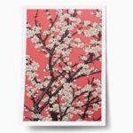 Πόστερ JAPANESE ALMOND BLOSSOM RED