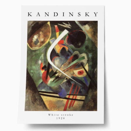 Πόστερ KANDINSKY - WHITE STROKE - Διασημοι Ζωγραφοι Sticky 1