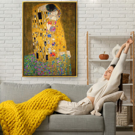 Πινακας σε καμβά KLIMT - KISS (FULL) - Gustav Klimt Sticky 2