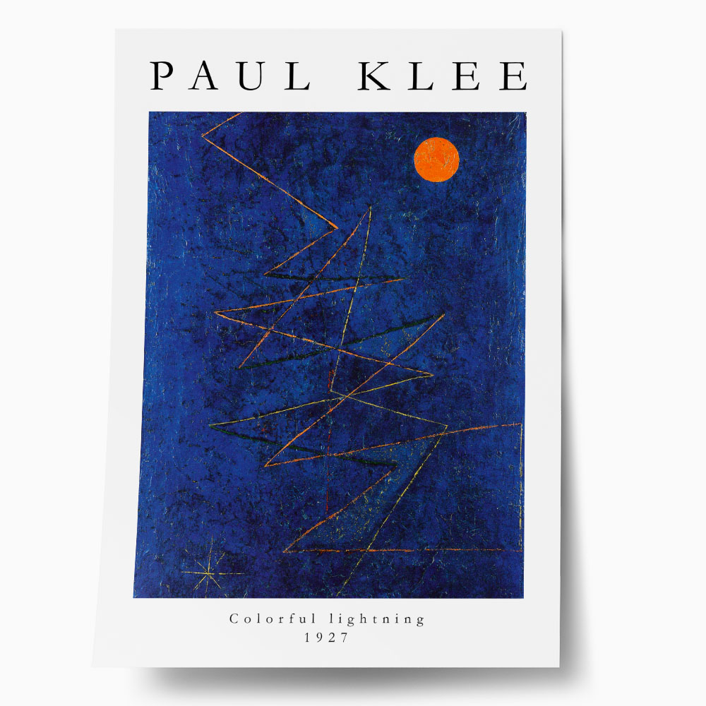 Πόστερ PAUL KLEE - COLORFUL LIGHTNING