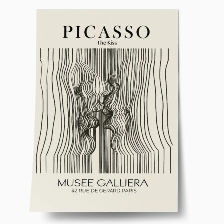 Πόστερ PICASSO - THE KISS LINEART - Διασημοι Ζωγραφοι Sticky 1