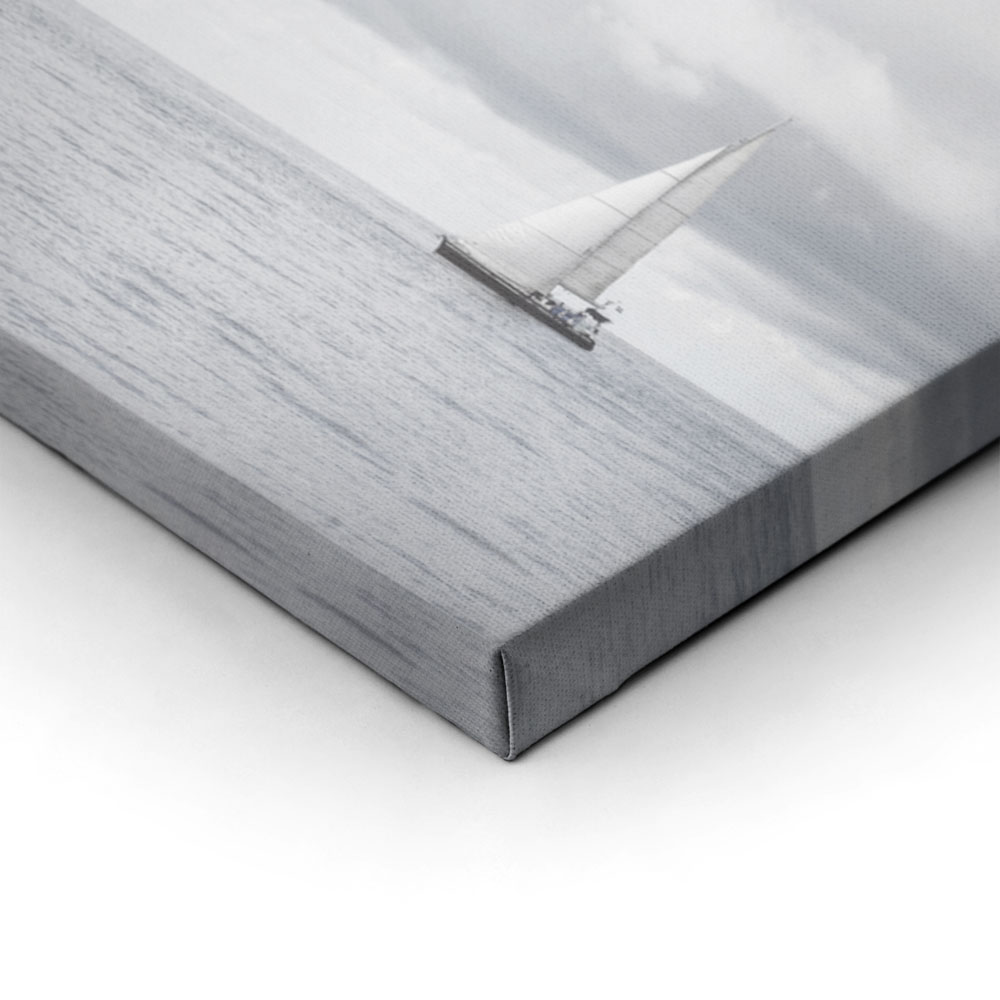 Σετ Δίπτυχος Πινακας σε καμβά SEAGULLS AND BOAT