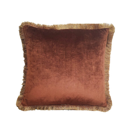 TRES ΔΙΑΚΟΣΜΗΤΙΚΟ ΜΑΞΙΛΑΡΙ 45x45 ΥΦΑΣΜΑ TERRACOTTA POLYESTER - Διακοσμητικά Μαξιλάρια