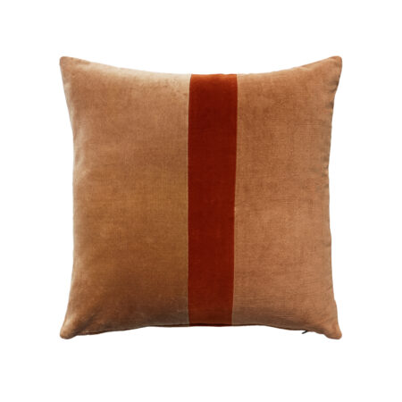 LUXURIUS RIGE ΔΙΑΚΟΣΜΗΤΙΚΟ ΜΑΞΙΛΑΡΙ 50x50 ΒΑΜΒΑΚΙ CARAMEL TERRACOTTA ΒΕΛΟΥΔΟ - Διακοσμητικά Μαξιλάρια