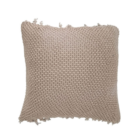 ARNAV ΔΙΑΚΟΣΜΗΤΙΚΟ ΜΑΞΙΛΑΡΙ 45x45 ΥΦΑΣΜΑ ΜΠΕΖ POLYESTER - Διακοσμητικά Μαξιλάρια