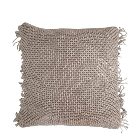 ARNAV ΔΙΑΚΟΣΜΗΤΙΚΟ ΜΑΞΙΛΑΡΙ 45x45 ΥΦΑΣΜΑ TAUPE POLYESTER - Διακοσμητικά Μαξιλάρια