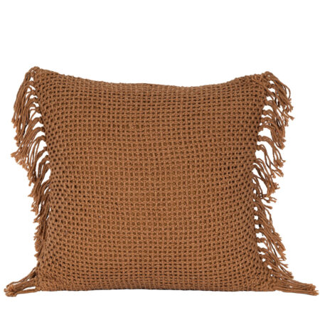 ARNAV ΔΙΑΚΟΣΜΗΤΙΚΟ ΜΑΞΙΛΑΡΙ 45x45 ΥΦΑΣΜΑ CARAMEL POLYESTER - Διακοσμητικά Μαξιλάρια
