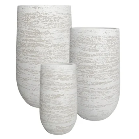 ΚΑΣΠΩ FIBER CLAY ΣΕΤ/3 ΛΕΥΚΟ-ΕΚΡΟΥ ΨΗΛΟ ΣΤΡΟΓΓΥΛΟ - 1/ΚΙΒ - Κασπω