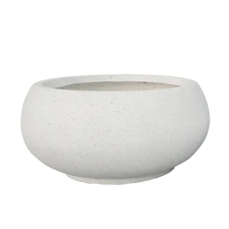 ΚΑΣΠΩ FIBER CLAY ΛΕΥΚΟ-ΓΡΑΝΙΤΗ ΓΑΒΑΘΑ ΜΕΓΑΛΟ Φ55x25cm - Κασπω