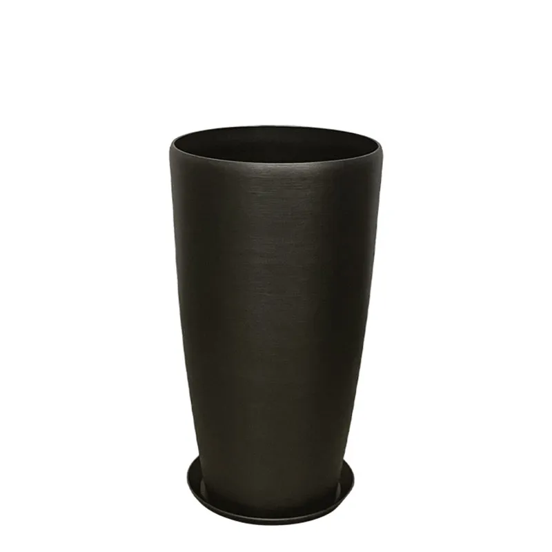 STONE POLYRESIN ΚΑΣΠΩ ΜΕ ΠΙΑΤΟ ΓΚΡΙ ΟΨΙΔΙΑΝΟY ΜΕΣΑΙΟ - Φ32x58cm