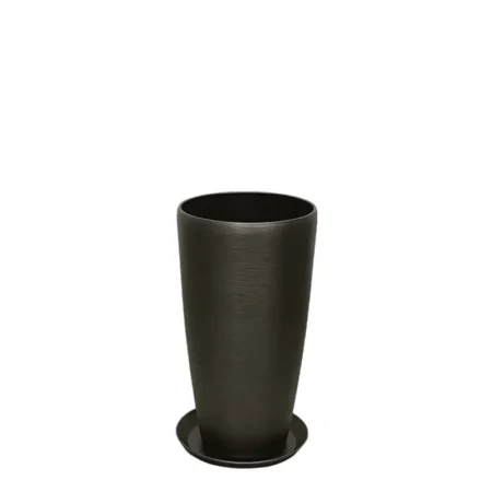 STONE POLYRESIN ΚΑΣΠΩ ΜΕ ΠΙΑΤΟ ΓΚΡΙ ΟΨΙΔΙΑΝΟY ΜΙΚΡΟ - Φ23x42cm - Κασπω