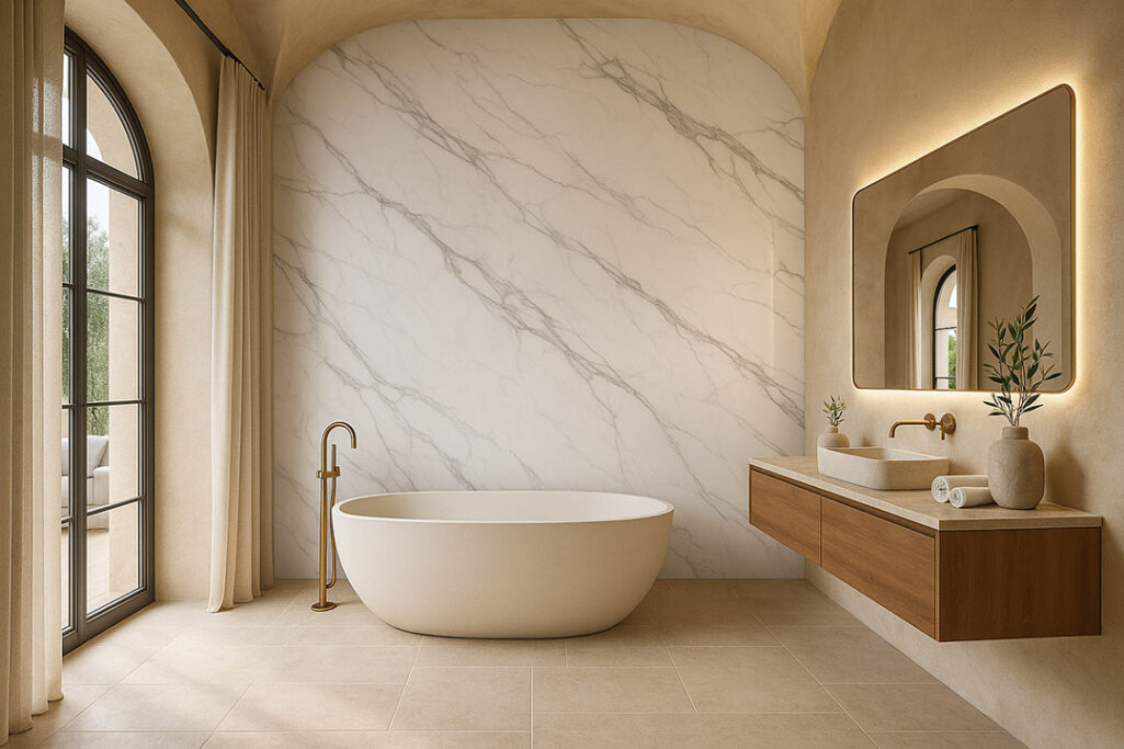 PVC Panel τοιχου 122cm x 280cm x 2,8mm CALACATTA 103
