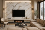 PVC Panel τοιχου 122cm x 280cm x 2,8mm CALACATTA GOLD 104