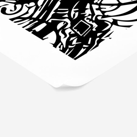 Πόστερ ABSTRACT BLACK AND WHITE SPIRALS - Abstract - Αφηρημένα Sticky 2