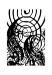 Πόστερ ABSTRACT BLACK AND WHITE SPIRALS