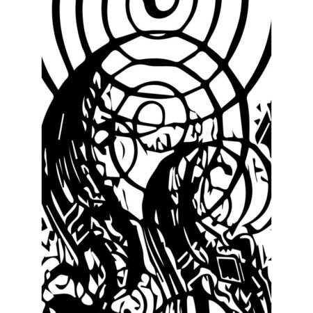 Πόστερ ABSTRACT BLACK AND WHITE SPIRALS - Abstract - Αφηρημένα Sticky 3