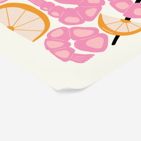 Πόστερ ABSTRACT SHRIMPS - Food & Drink Sticky 2