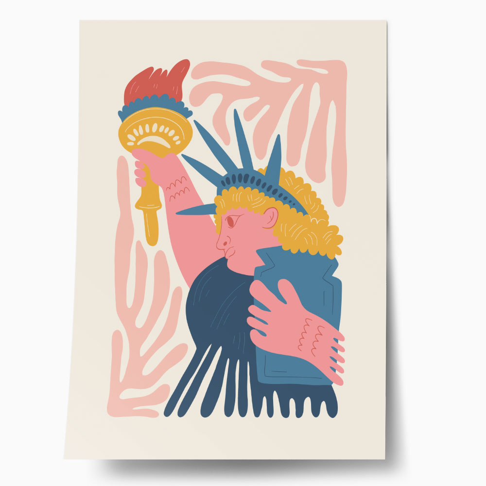 Πόστερ ABSTRACT STATUE OF LIBERTY