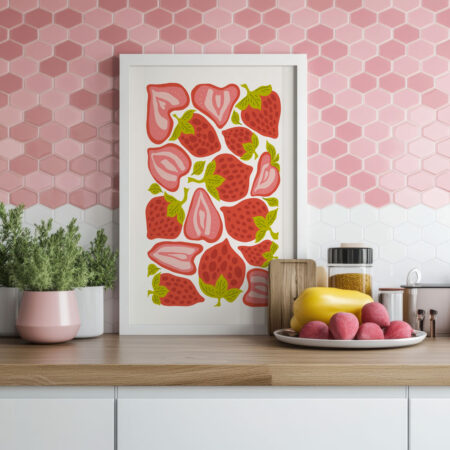 Πόστερ ABSTRACT STRAWBERRIES