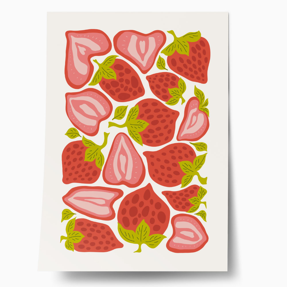 Πόστερ ABSTRACT STRAWBERRIES