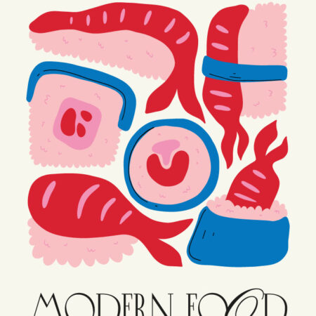 Πόστερ ABSTRACT SUSHI - Food & Drink Sticky 3