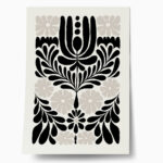 Πόστερ BLACK AND WHITE FLORAL 10