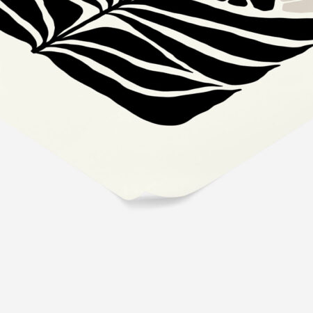 Πόστερ BLACK AND WHITE FLORAL 11 - Abstract - Αφηρημένα Sticky 2