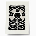 Πόστερ BLACK AND WHITE FLORAL 11