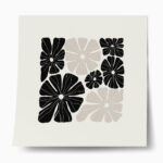 Πόστερ BLACK AND WHITE FLORAL 12