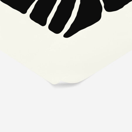 Πόστερ BLACK AND WHITE FLORAL 13 - Abstract - Αφηρημένα Sticky 2