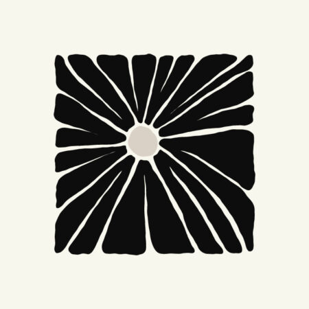 Πόστερ BLACK AND WHITE FLORAL 13 - Abstract - Αφηρημένα Sticky 3