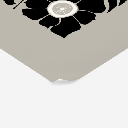 Πόστερ BLACK AND WHITE FLORAL 16 - Abstract - Αφηρημένα Sticky 2