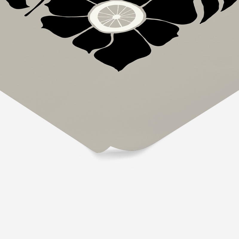 Πόστερ BLACK AND WHITE FLORAL 16