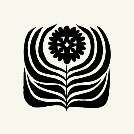 Πόστερ BLACK AND WHITE FLORAL 18 - Abstract - Αφηρημένα Sticky 3
