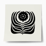 Πόστερ BLACK AND WHITE FLORAL 18
