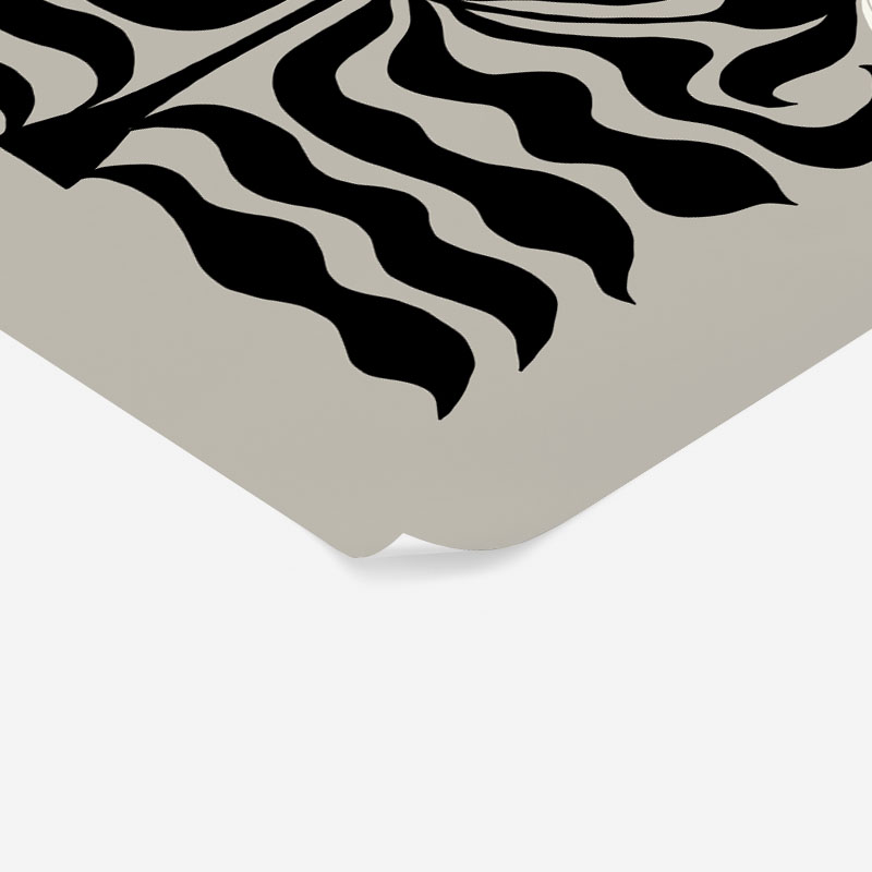 Πόστερ BLACK AND WHITE FLORAL 4