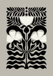 Πόστερ BLACK AND WHITE FLORAL 4