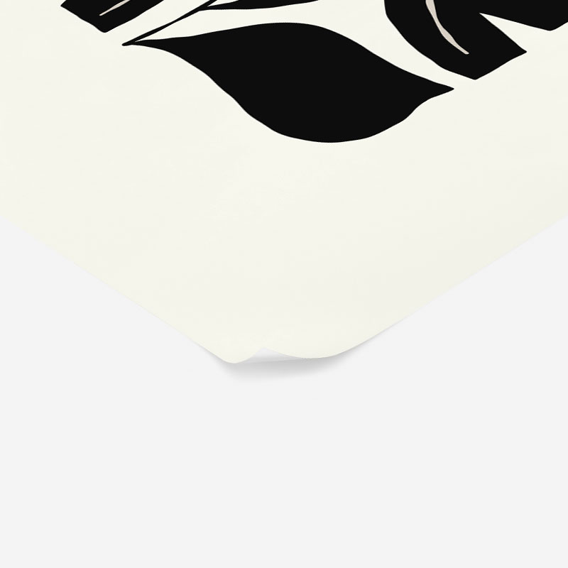 Πόστερ BLACK AND WHITE FLORAL 5