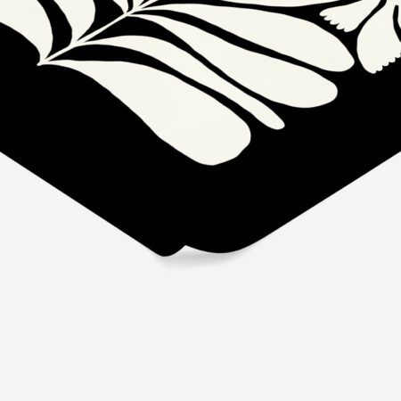 Πόστερ BLACK AND WHITE FLORAL 6 - Abstract - Αφηρημένα Sticky 2