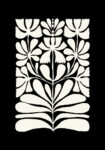 Πόστερ BLACK AND WHITE FLORAL 6