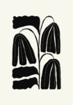 Πόστερ BLACK AND WHITE FLORAL 7