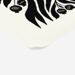 Πόστερ BLACK AND WHITE FLORAL 8