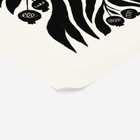 Πόστερ BLACK AND WHITE FLORAL 8 - Botanical - Λουλούδια Sticky 2